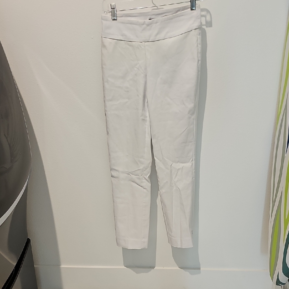White High-Waisted Pants